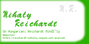 mihaly reichardt business card
